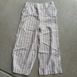 Jessica Simpson Women's Striped Khaki and White Chinos